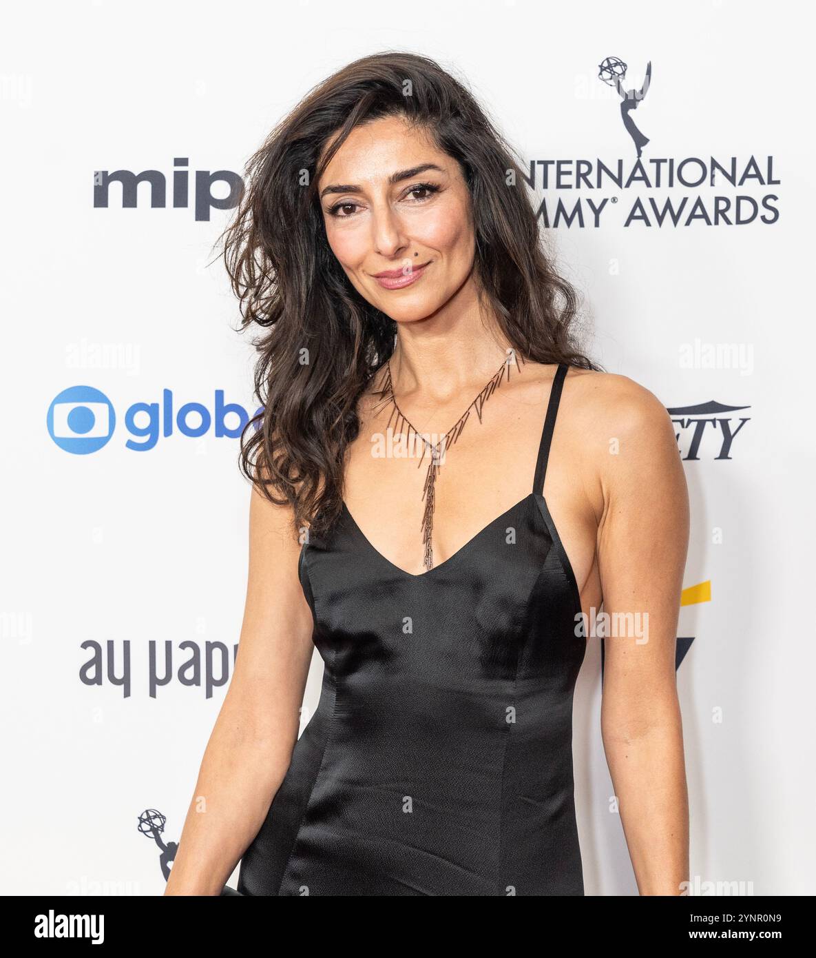 Necar Zadegan attends International Emmy Awards at Hilton Times Square Hotel in New York on