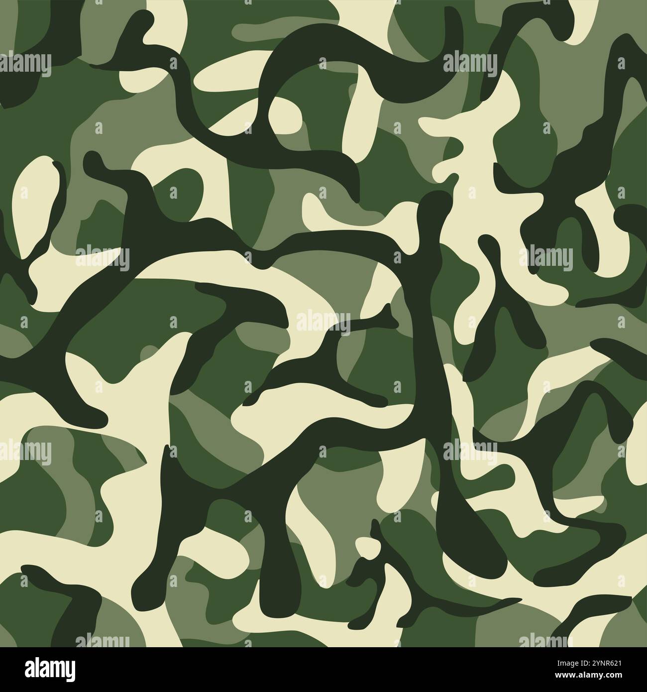 Military pattern. Seamless camo textile green texture. Vector ...