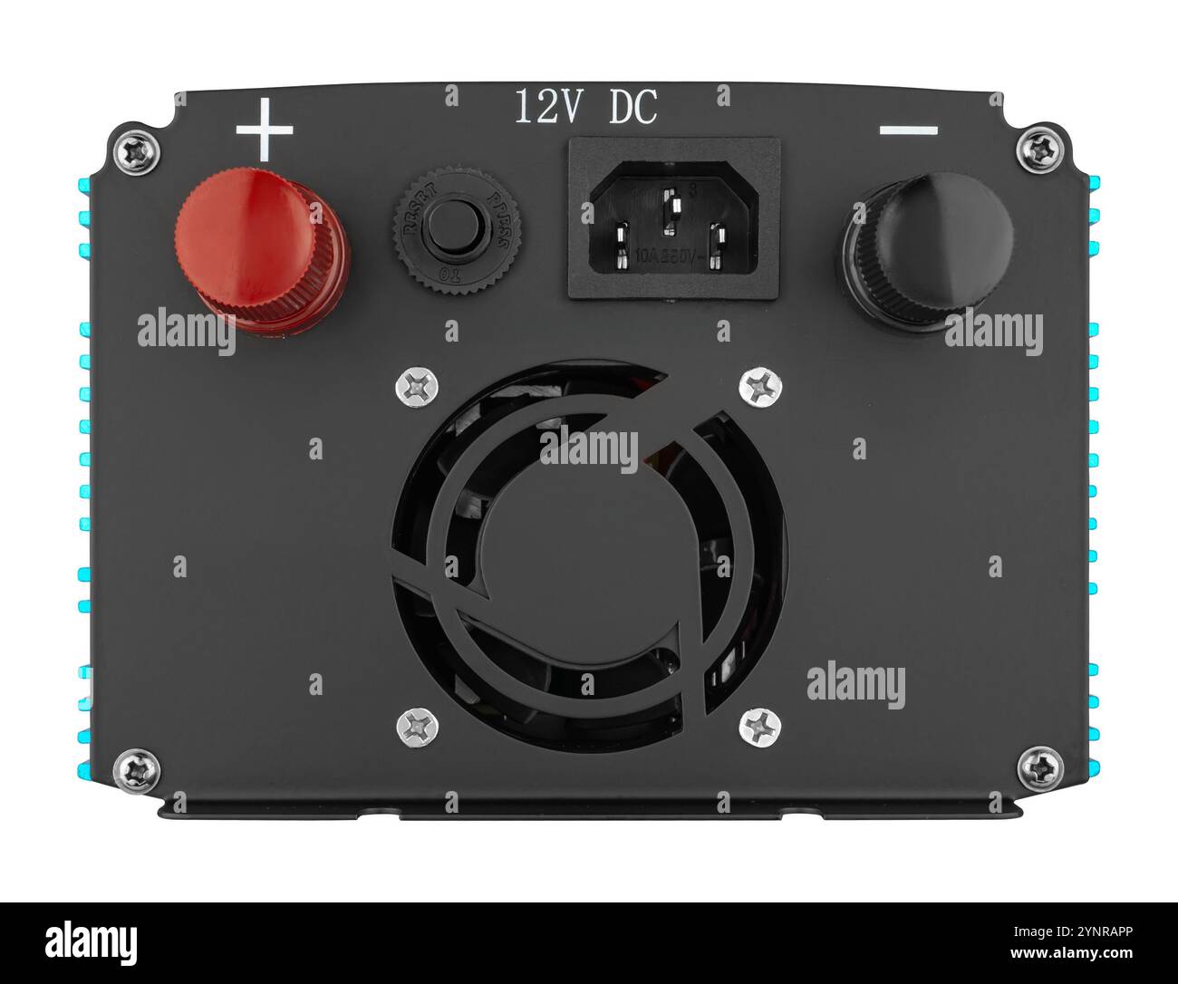 Inverter, voltage boosting device, on white background in insulation ...