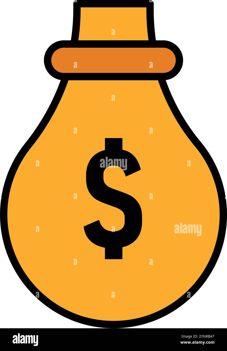 Money bag icon with dollar sign, Vector Stock Vector Image & Art - Alamy