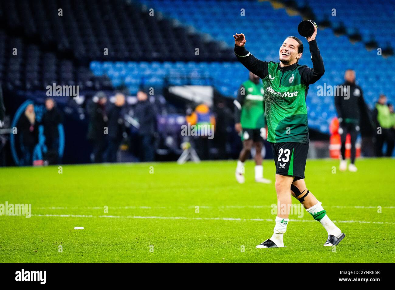 Manchester, UK. 26th Nov, 2024. Manchester - during the fifth round of new format of the UEFA Champions League 2024/2025. The match is set between Manchester City and Feyenoord at Etihad Stadium on 26 November 2024 in Manchester, England. Credit: box to box pictures/Alamy Live News Stock Photo