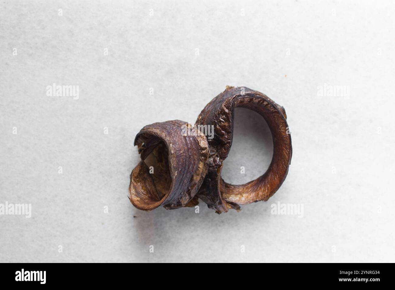 Overhead view of dried sole fish, top view of nigerian eja abo fish ...