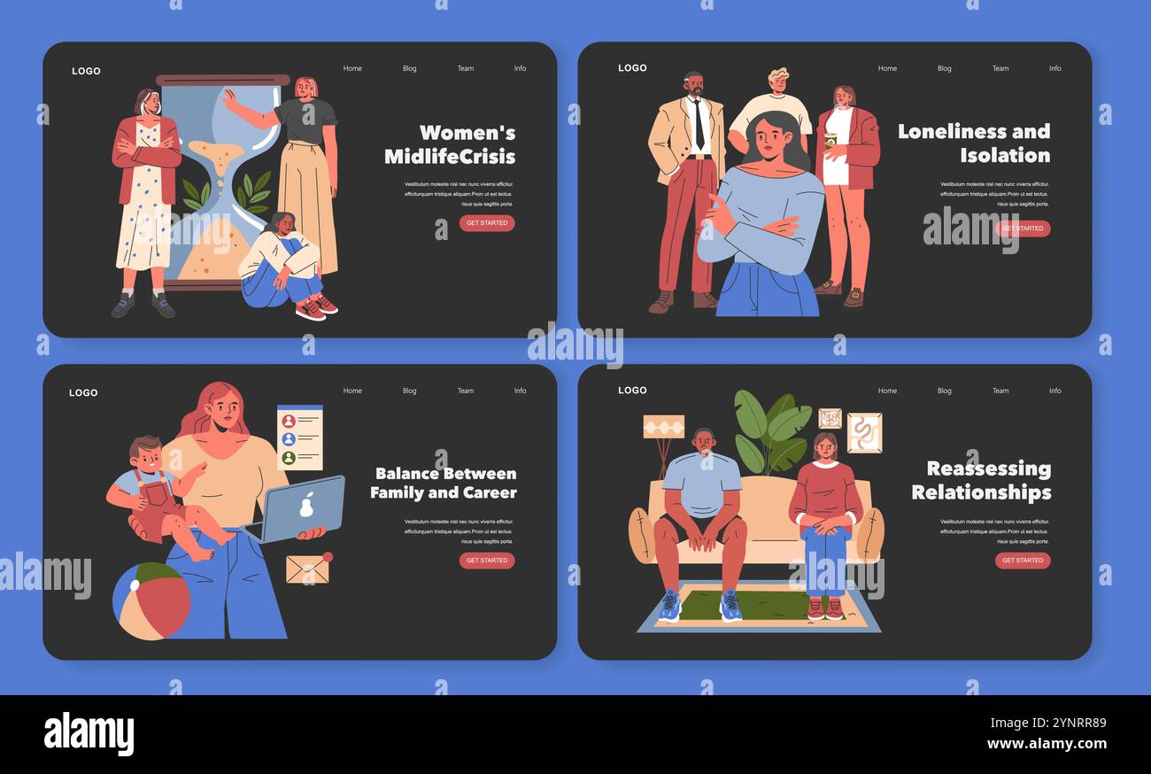 Women's Midlife Crisis set. Exploring aging, isolation, work-life ...