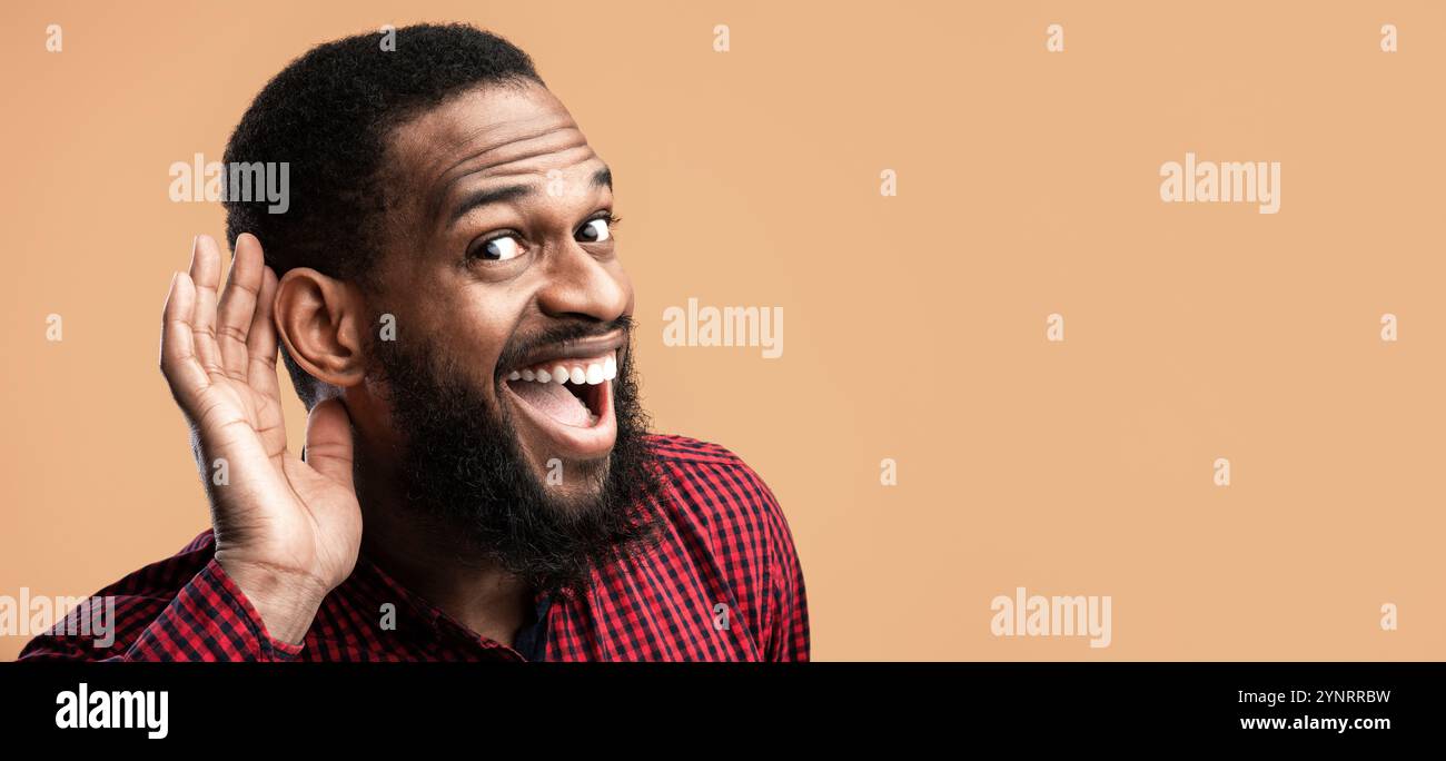 Curious handsome afro guy hi-res stock photography and images - Alamy