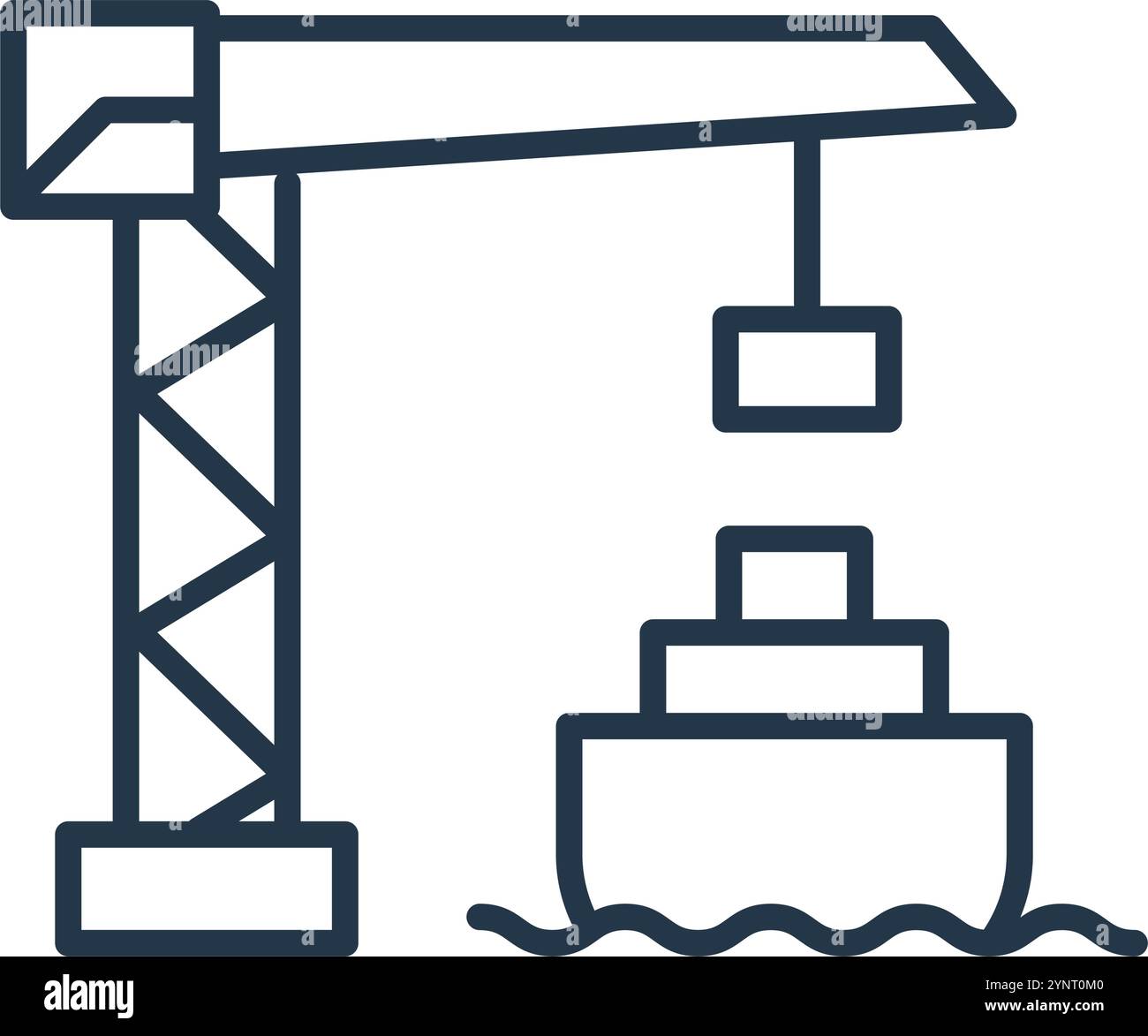 port crane urban infrastructure Stock Vector Image & Art - Alamy