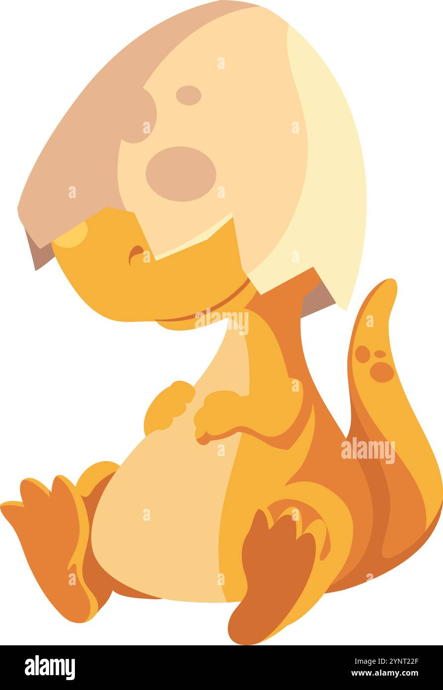 cartoon cute dinosaur baby in egg Stock Vector Image & Art - Alamy