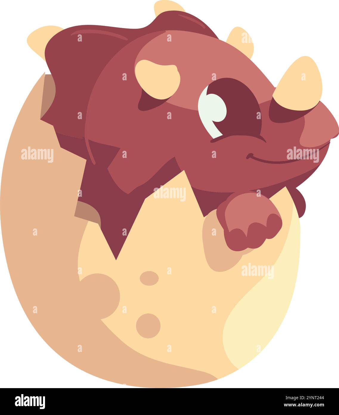 cute dinosaur character baby in egg Stock Vector Image & Art - Alamy