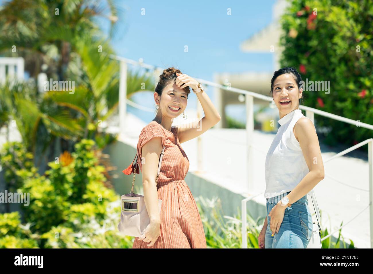 Women enjoying summer vacation hi-res stock photography and images - Alamy