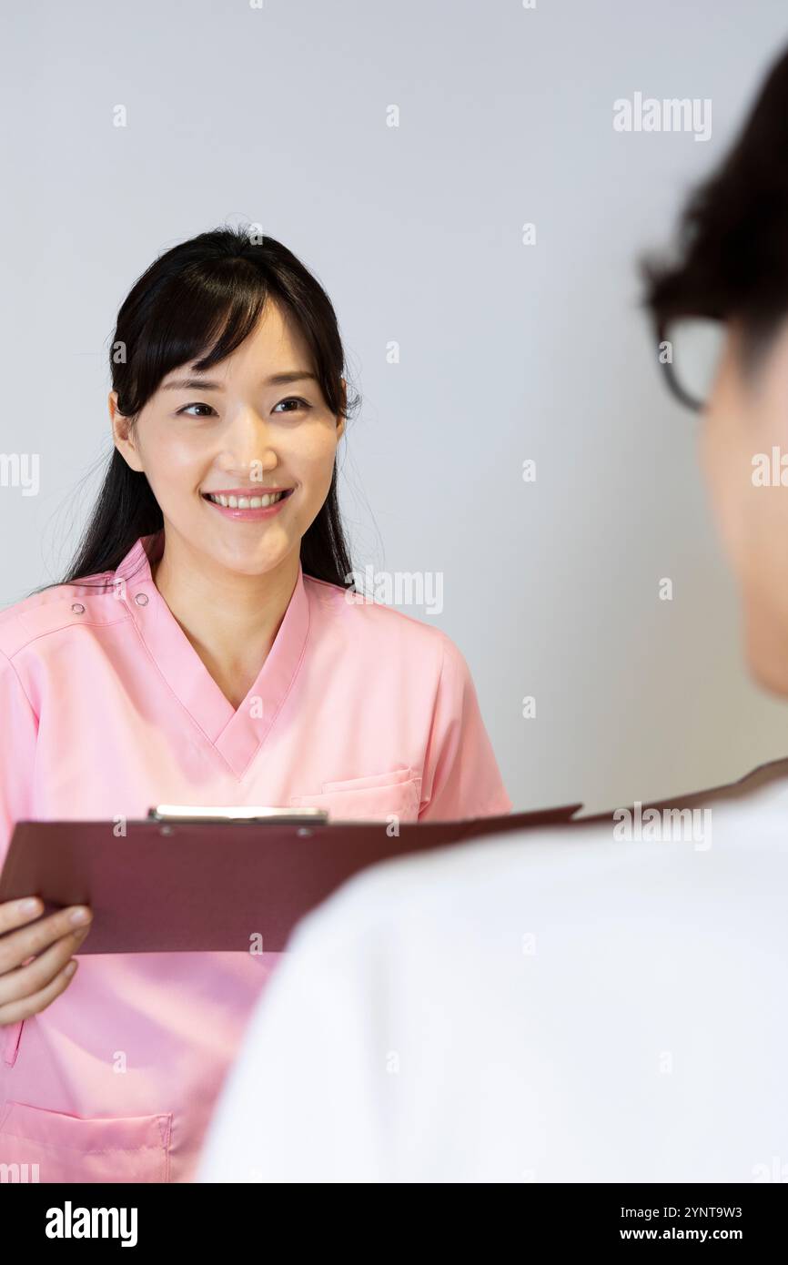 Hospital reception area Stock Photo - Alamy