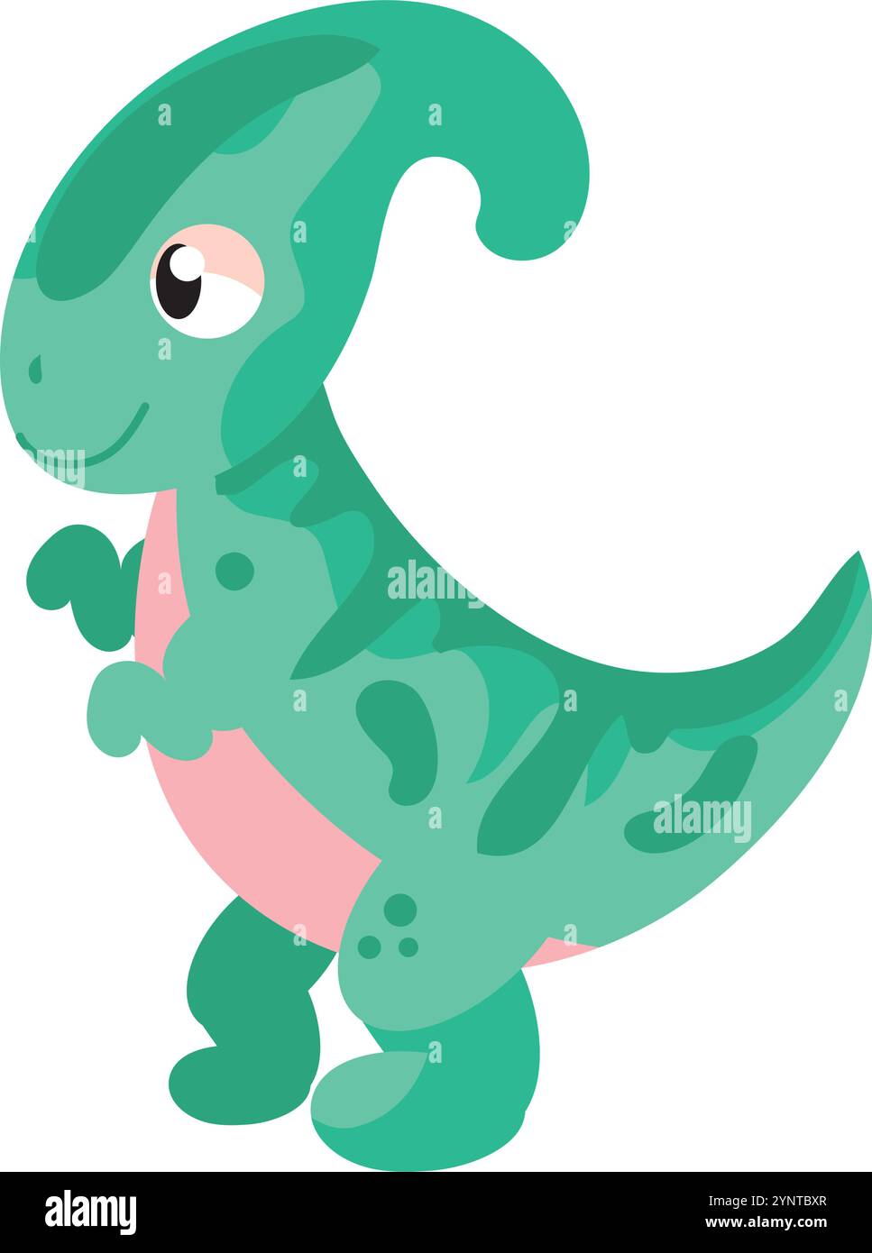 cute dinosaur green color Stock Vector Image & Art - Alamy