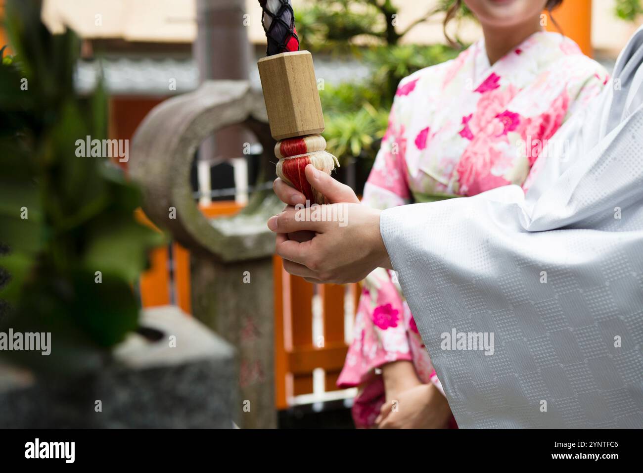 Ringing shrine bell hi-res stock photography and images - Alamy