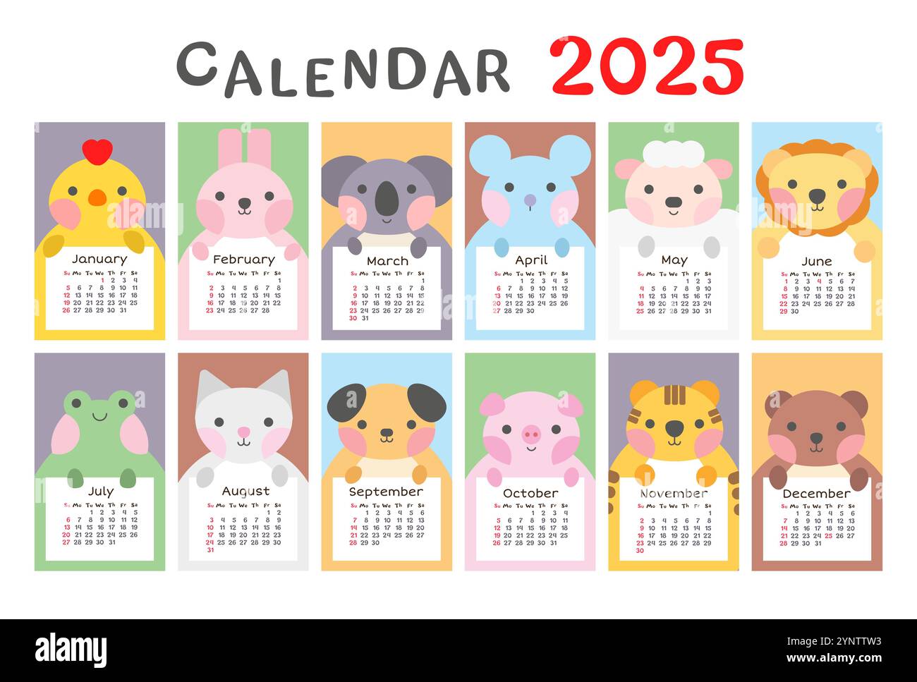 Calendar 2025 hires stock photography and images Alamy