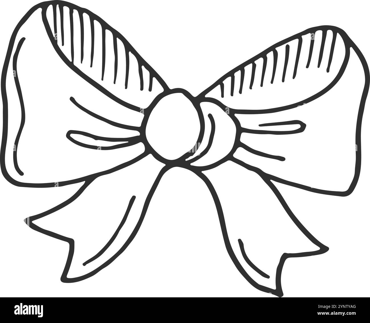 Minimal line ribbon knot Cut Out Stock Images Pictures Alamy