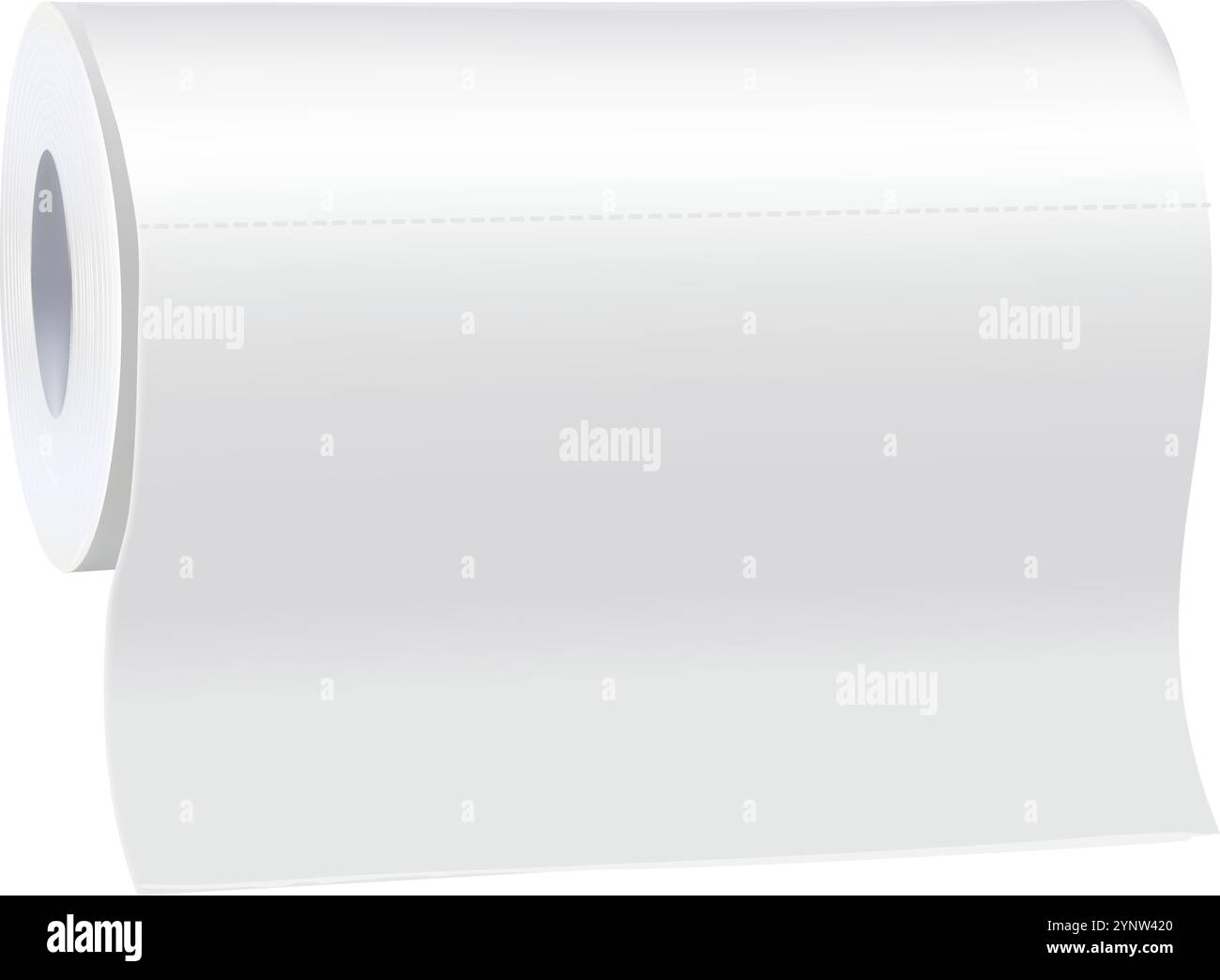 White page curl horizontal Stock Vector Images - Alamy