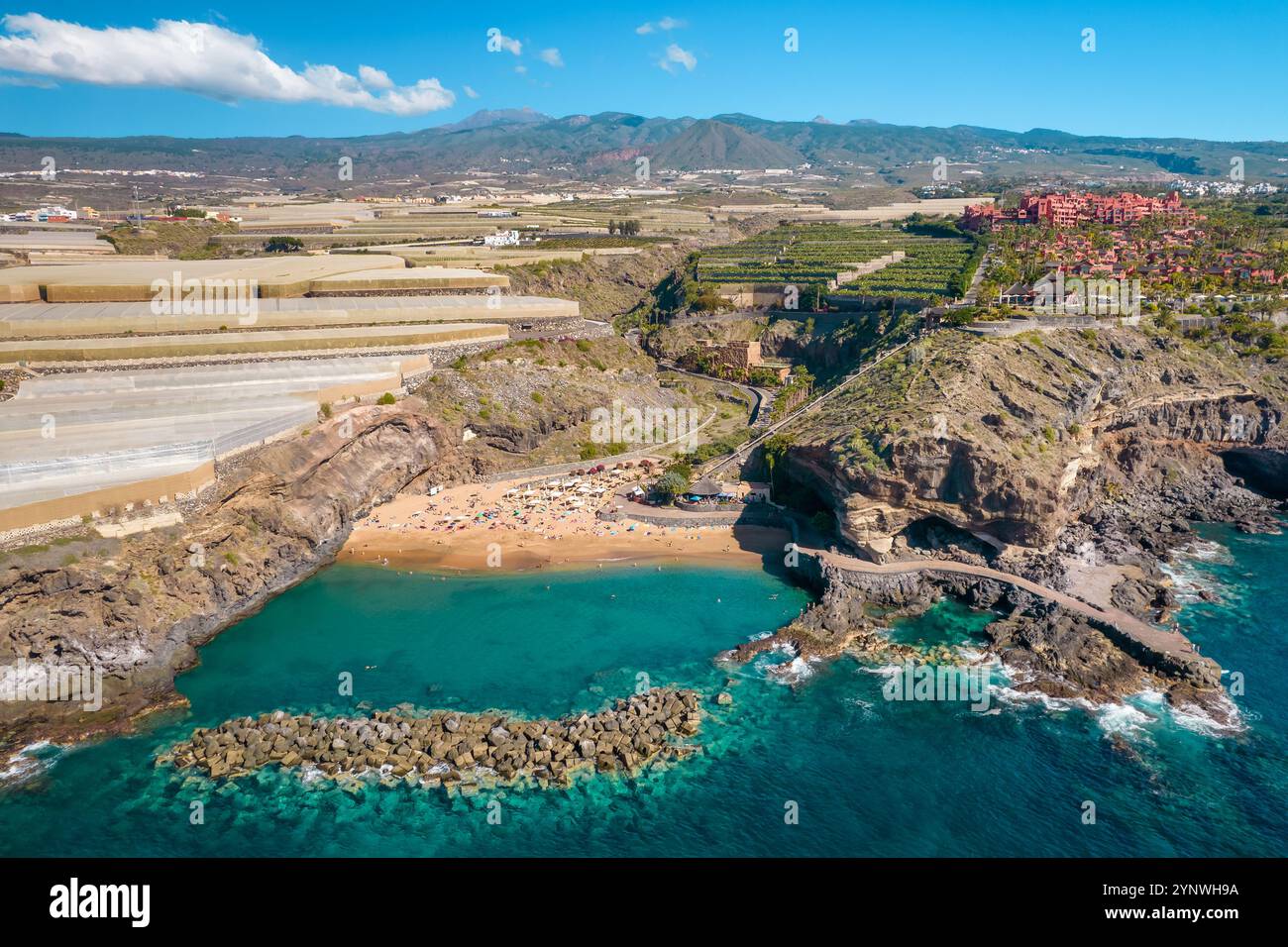 Abama beach, Tenerife, Canary Islands, Spain Stock Photo