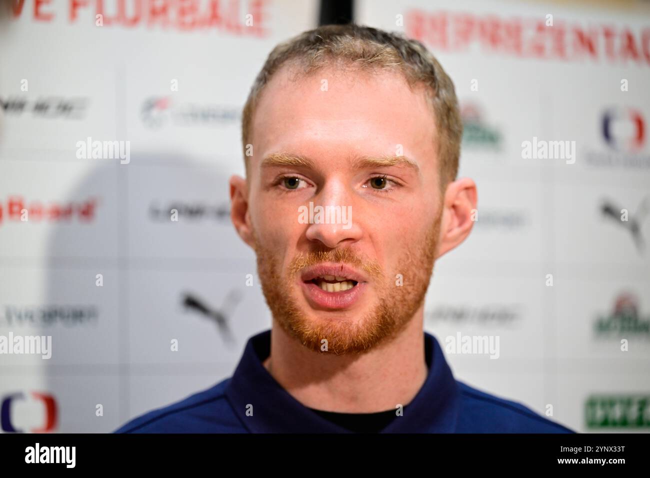 Prague, Czech Republic. 27th Nov, 2024. Czech floorball player Ondrej ...