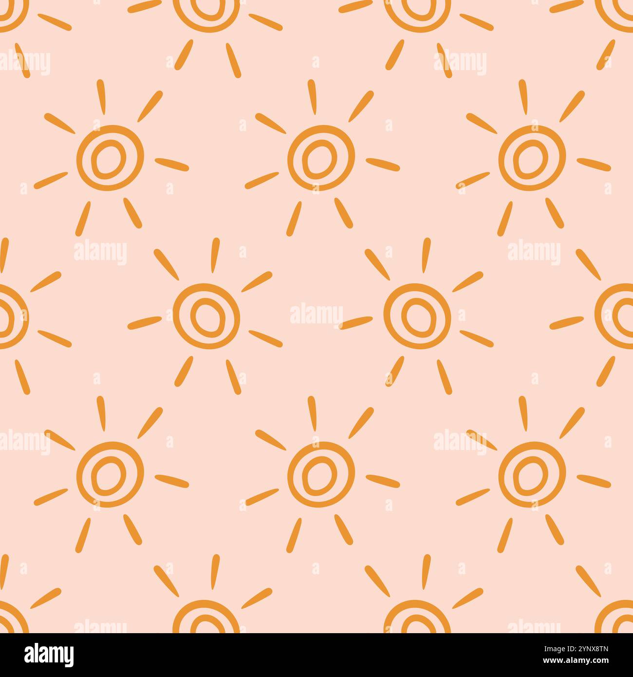 Boho Aztec Sun Seamless Pattern Tribal Background Stock Vector