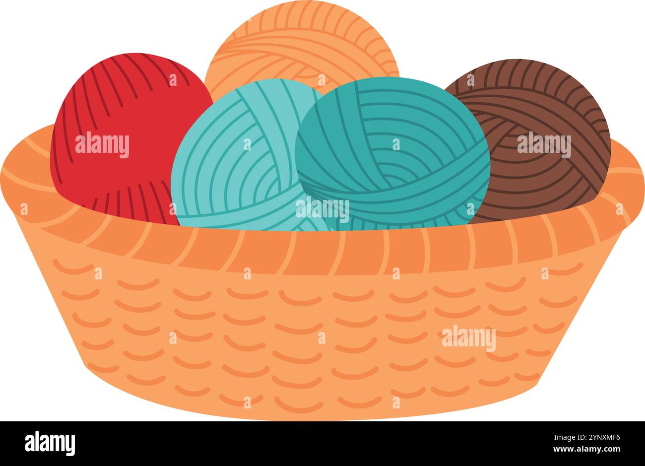 Knit yarn balls Stock Vector Images - Alamy