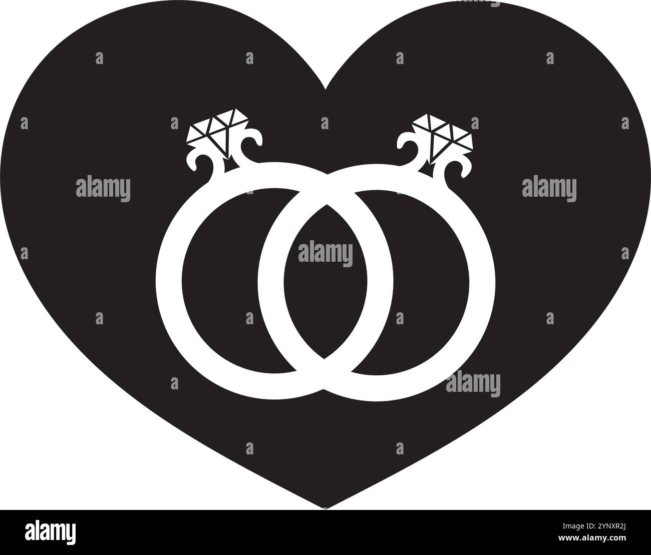 wedding ring symbol love Stock Vector Image & Art - Alamy