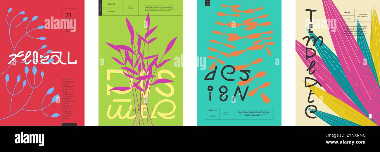 Poster layouts hi-res stock photography and images - Alamy