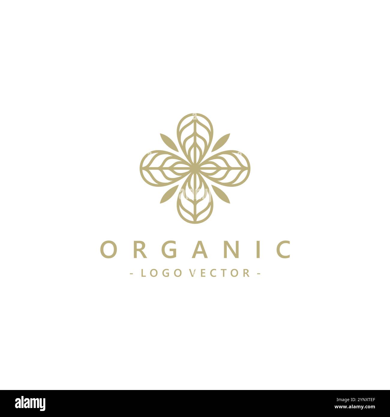 Leaf Logo Icon Vector Illustration. Organic Logo Design Stock Vector
