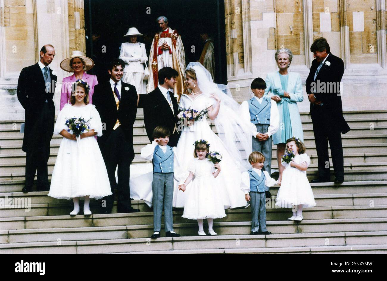 The wedding of Lady Helen Windsor to Timothy Taylor at St George's Chapel,  Windsor Castle. 18th July 1992 Stock Photo - Alamy