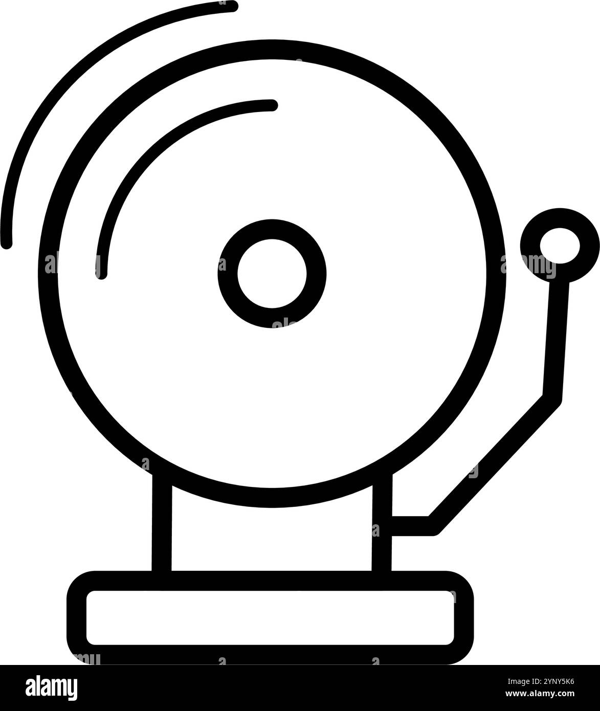 hand bell, school bell - vector icon Stock Vector Image & Art - Alamy