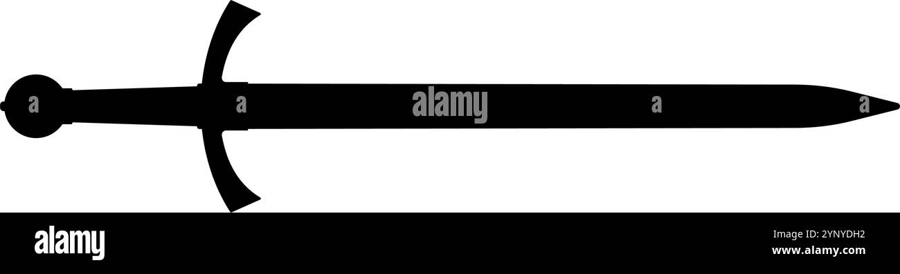 sword silhouette - vector illustration Stock Vector Image & Art - Alamy