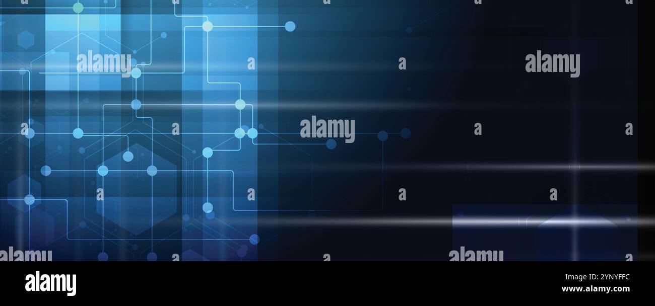 Abstract technology background with plexus effect. Vector art Stock ...