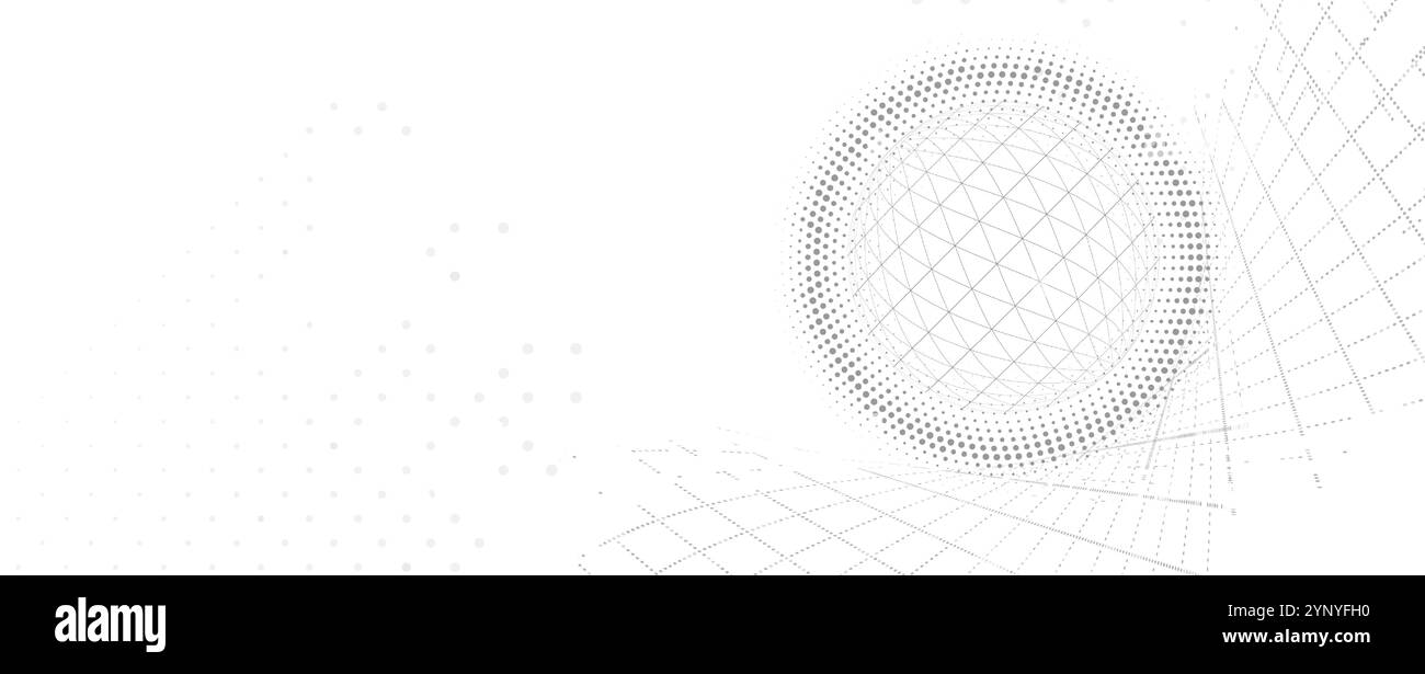 Abstract technology background with plexus effect. Vector art Stock ...