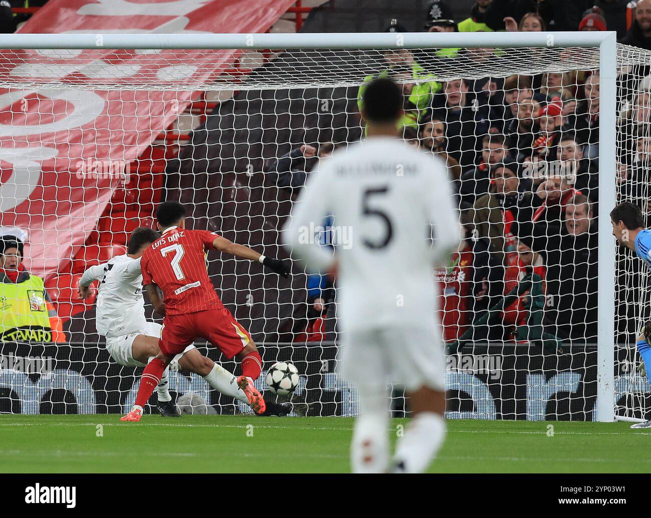Anfield, Liverpool, Merseyside, UK. 27th Nov, 2024. Champions League ...