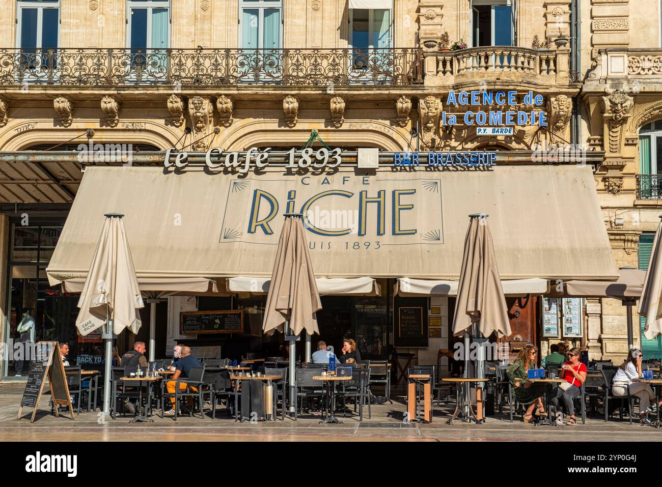 Montpellier cafe riche hi-res stock photography and images - Alamy