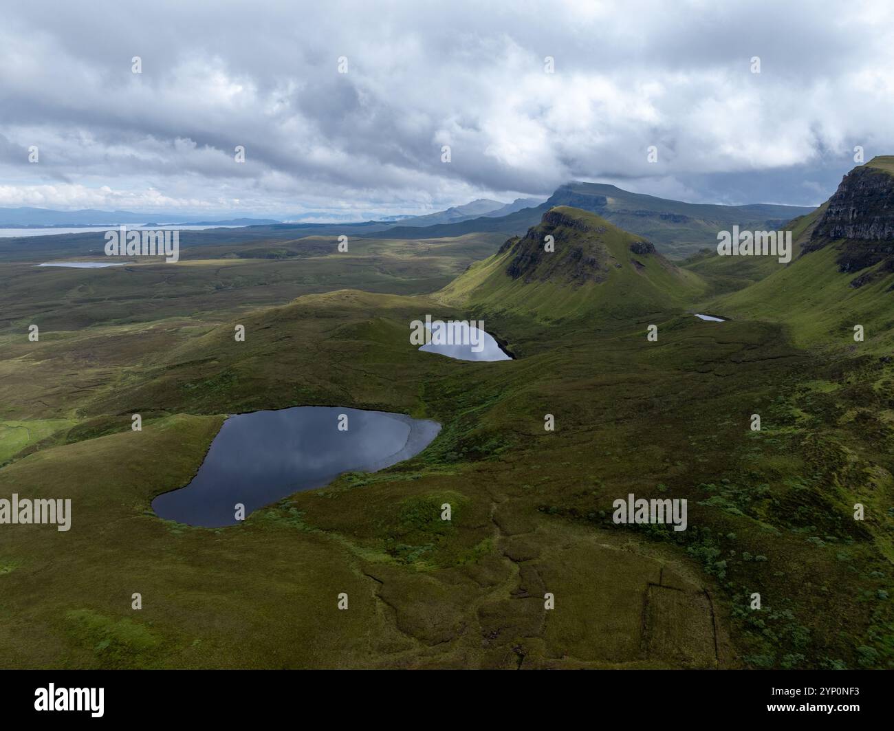 The Quiraing on Isle of Skye, popular hiking destination in Scotland ...