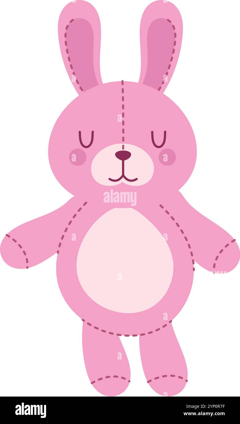 Stuffed rabbit Stock Vector Images - Alamy