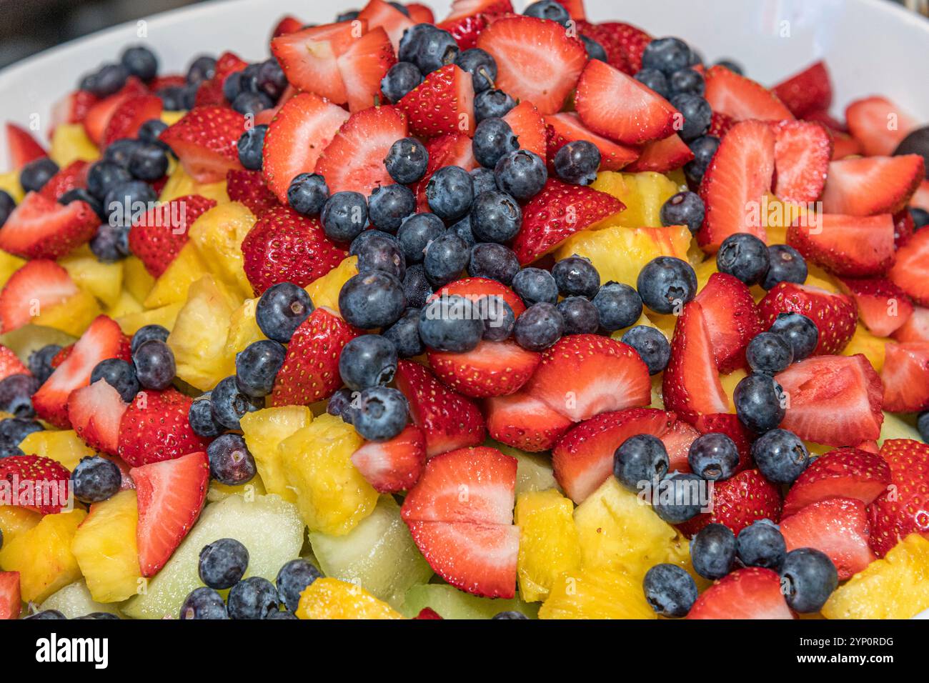 Pineapple melon fruit salad hi-res stock photography and images - Alamy
