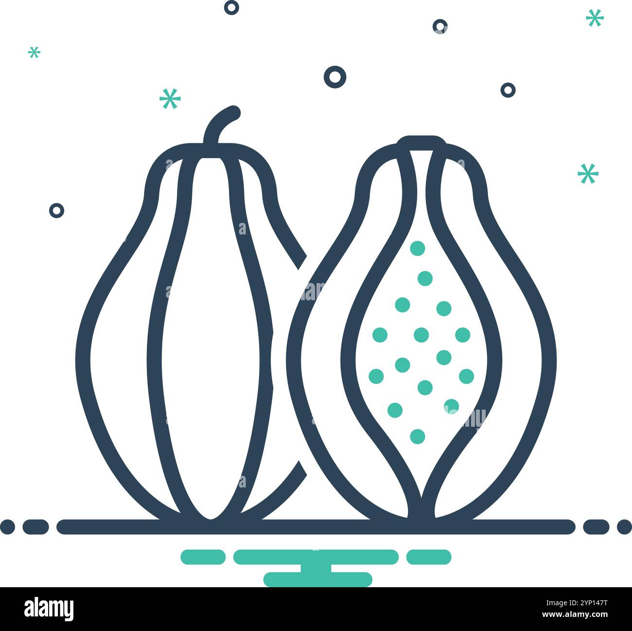 Pawpaw carica papaya fruit Stock Vector Images - Alamy