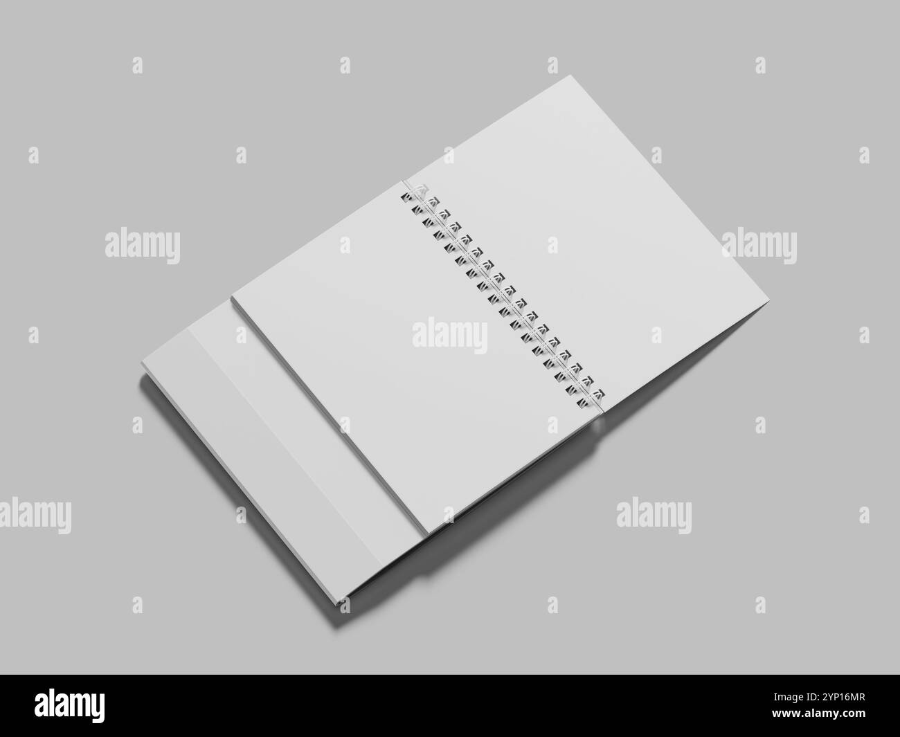 White Blank Calendar 3D Render Mockup Stock Photo - Alamy