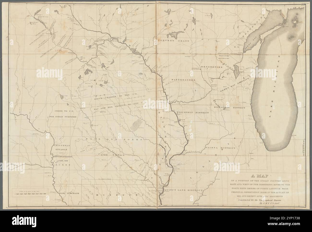 A map of a portion of the Indian country lying east and west of the ...