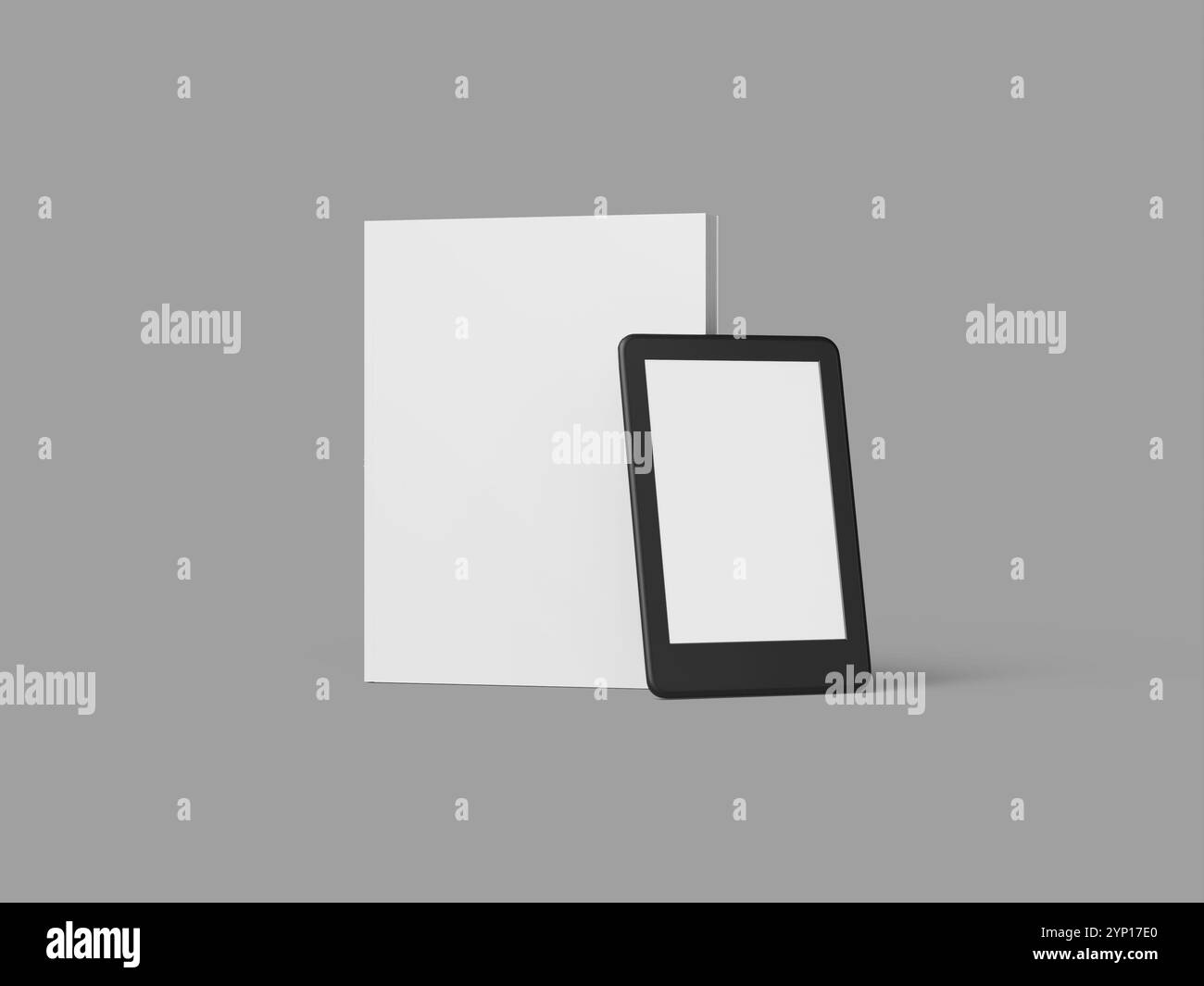 White Blank Book And Tablet Mockup 3D Render Stock Photo Alamy White blank book and tablet mockup 3d render stock photo alamy