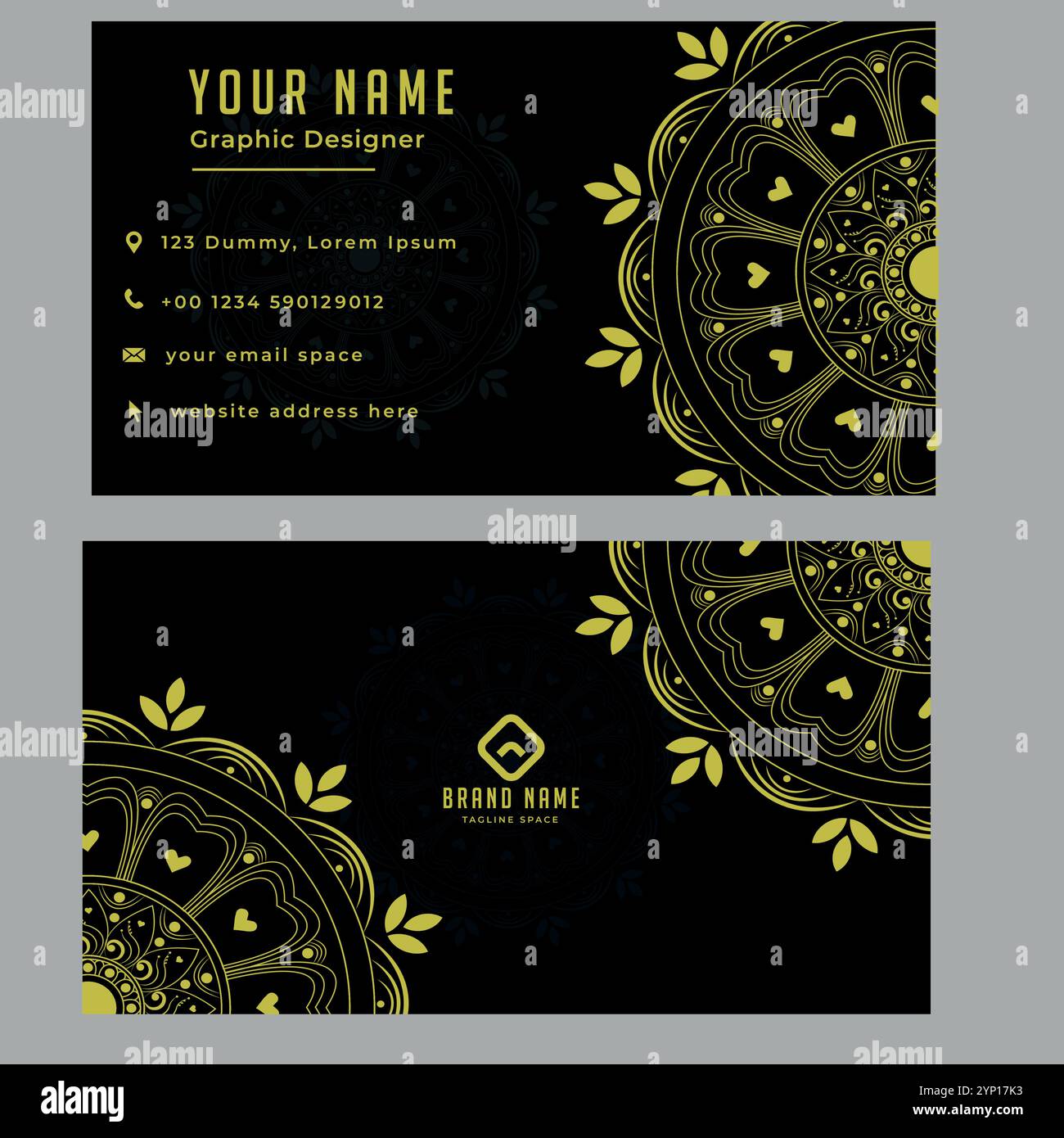 Luxury mandala invitation card Stock Vector