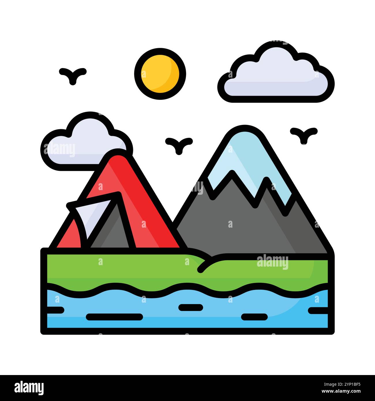 An eye soothing vector design of camping, ready to use icon Stock ...