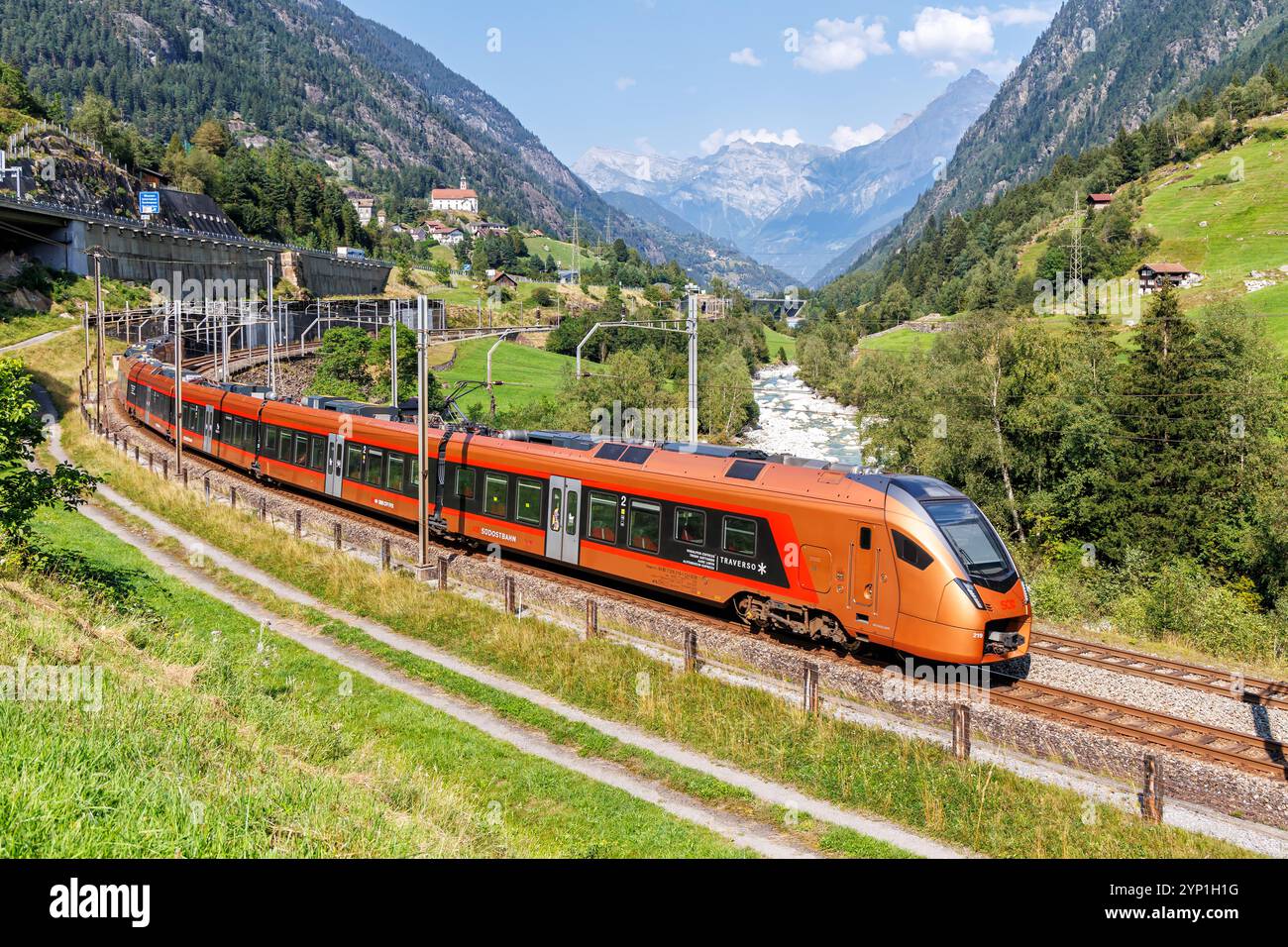 wassen-switzerland-august-28-2024-passenger-train-type-stadler