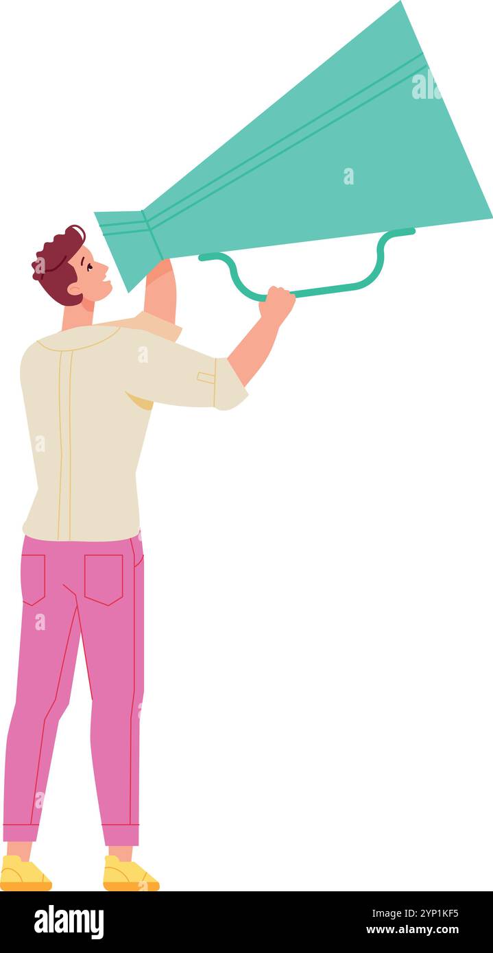 Guy announce Stock Vector Images - Alamy