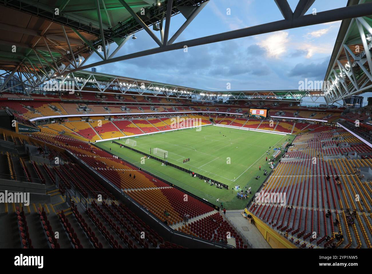 Brisbane, Australia. 28th Nov, 2024. Brisbane, Australia, November 28th 2024: General view inside the stadium before the friendly international match between the CommBank Matildas and Brazil Women at the Suncorp Stadium in Brisbane, Australia Matthew Starling (Promediapix/SPP) Credit: SPP Sport Press Photo. /Alamy Live News Stock Photo