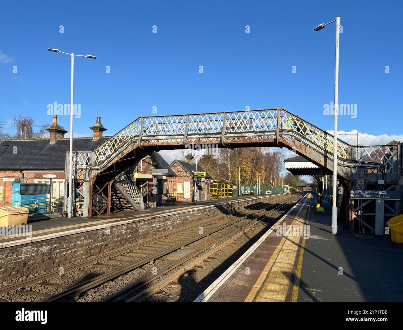 Maghull Station winner of the best Train Station in England - Smartphone Captured Stock Image