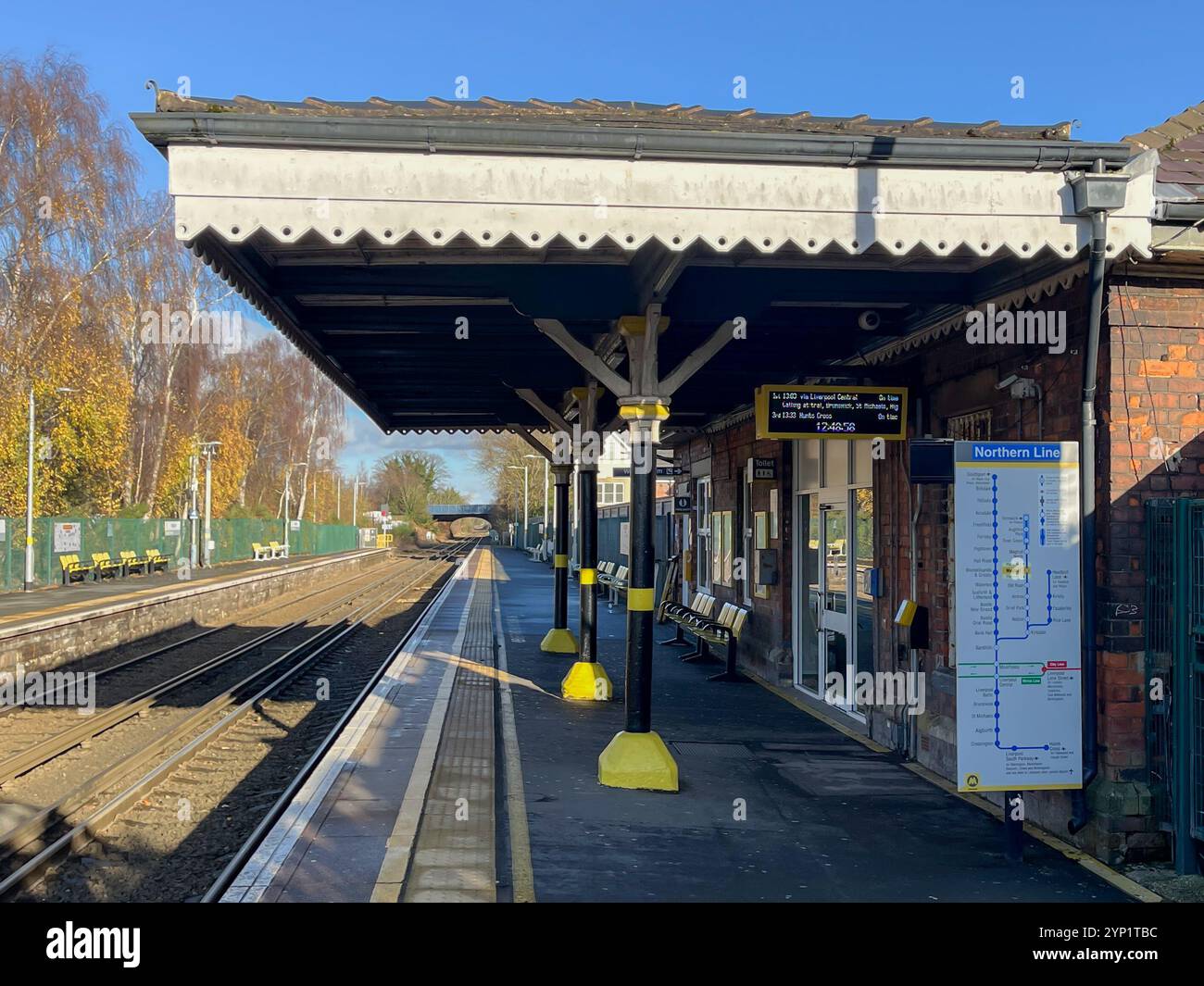 Maghull Station winner of the best Train Station in England - Smartphone Captured Stock Image