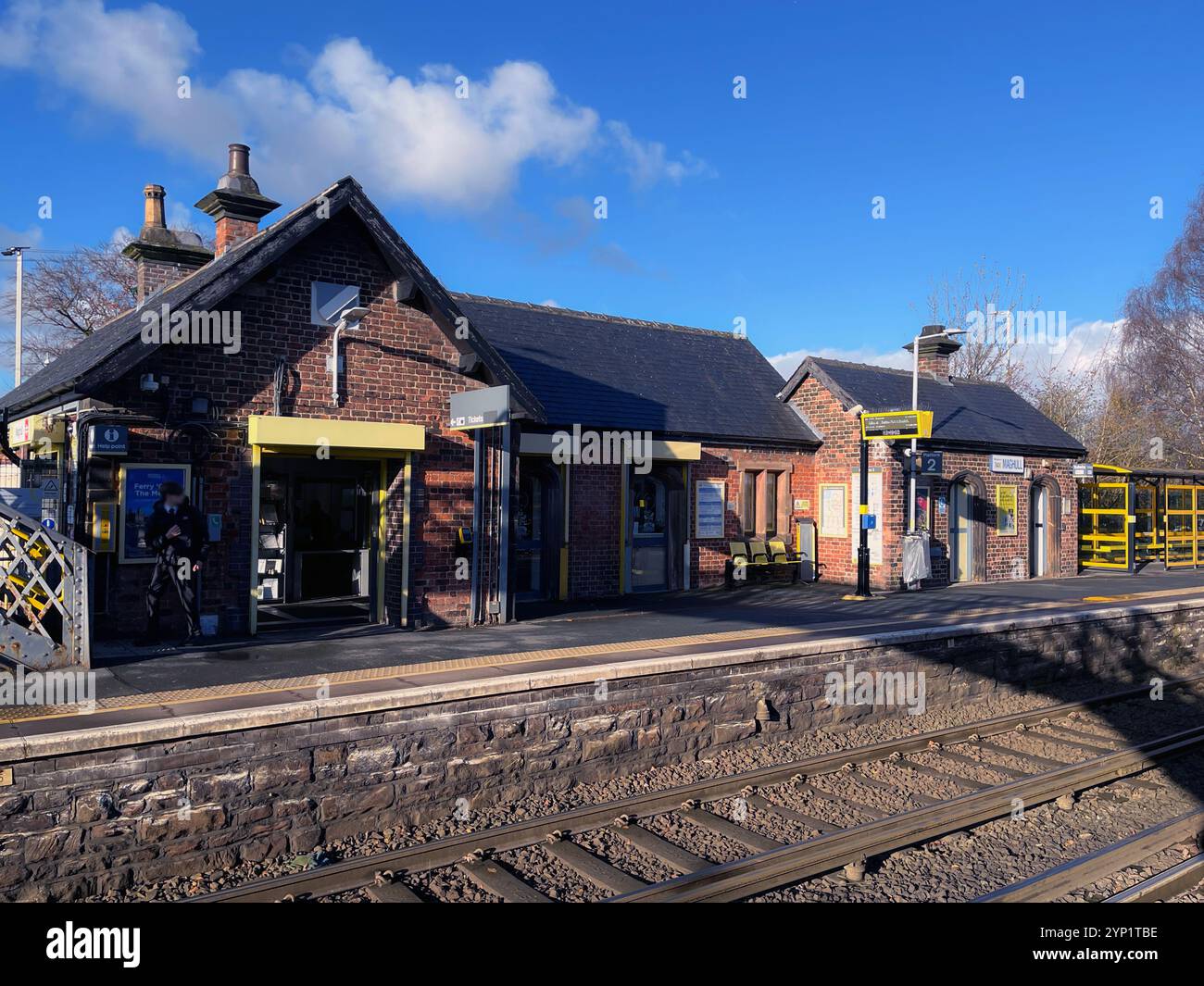 Maghull Station winner of the best Train Station in England - Smartphone Captured Stock Image