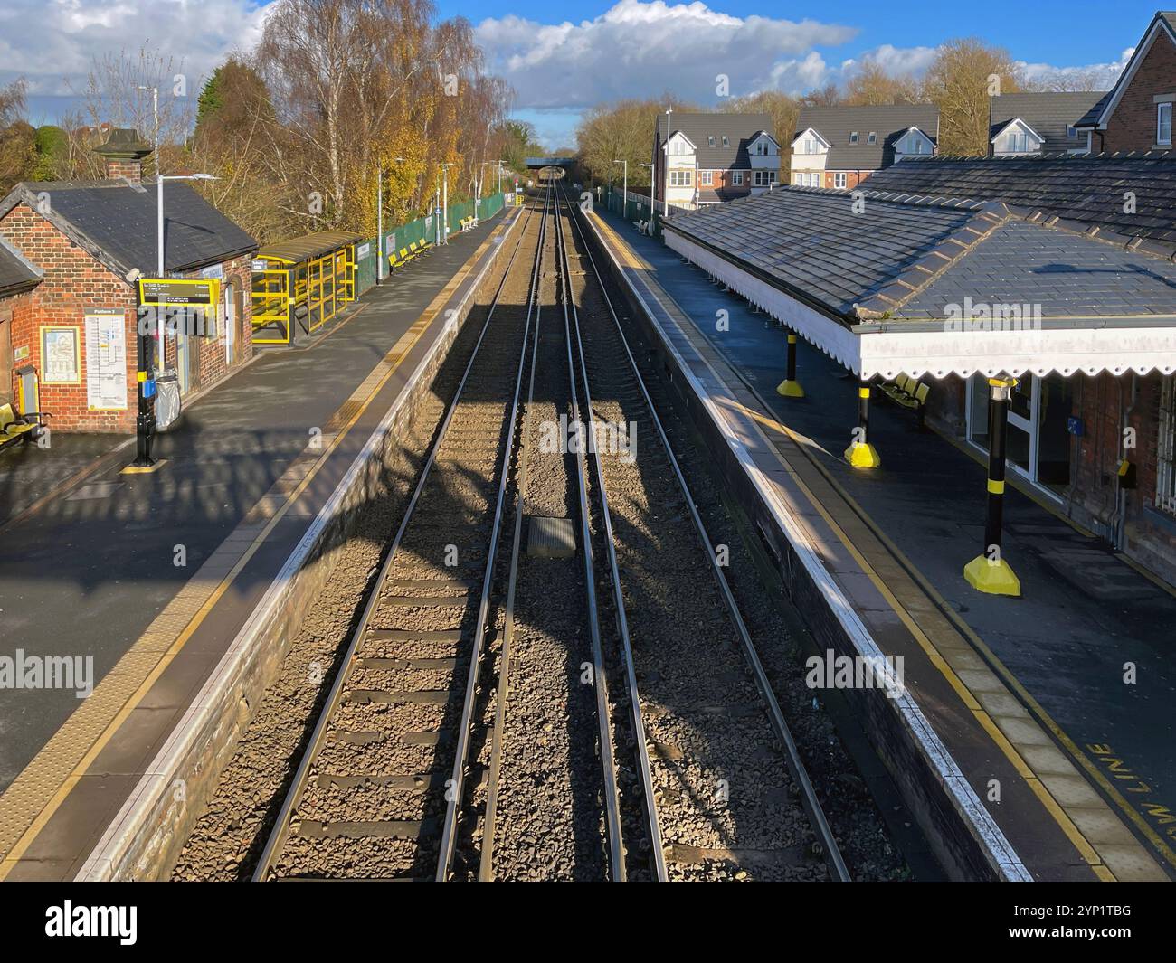 Maghull Station winner of the best Train Station in England - Smartphone Captured Stock Image