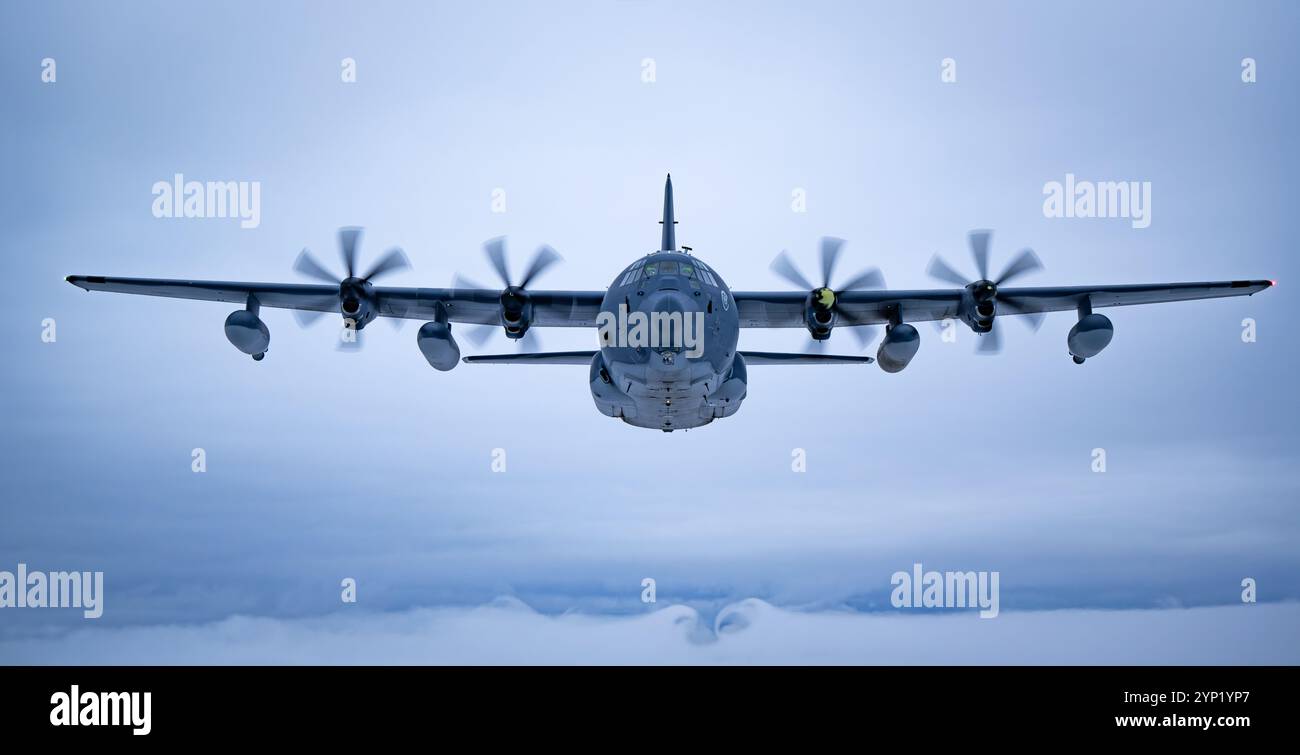 A U.S. Air Force MC-130J Commando II from the 352d Special Operations ...