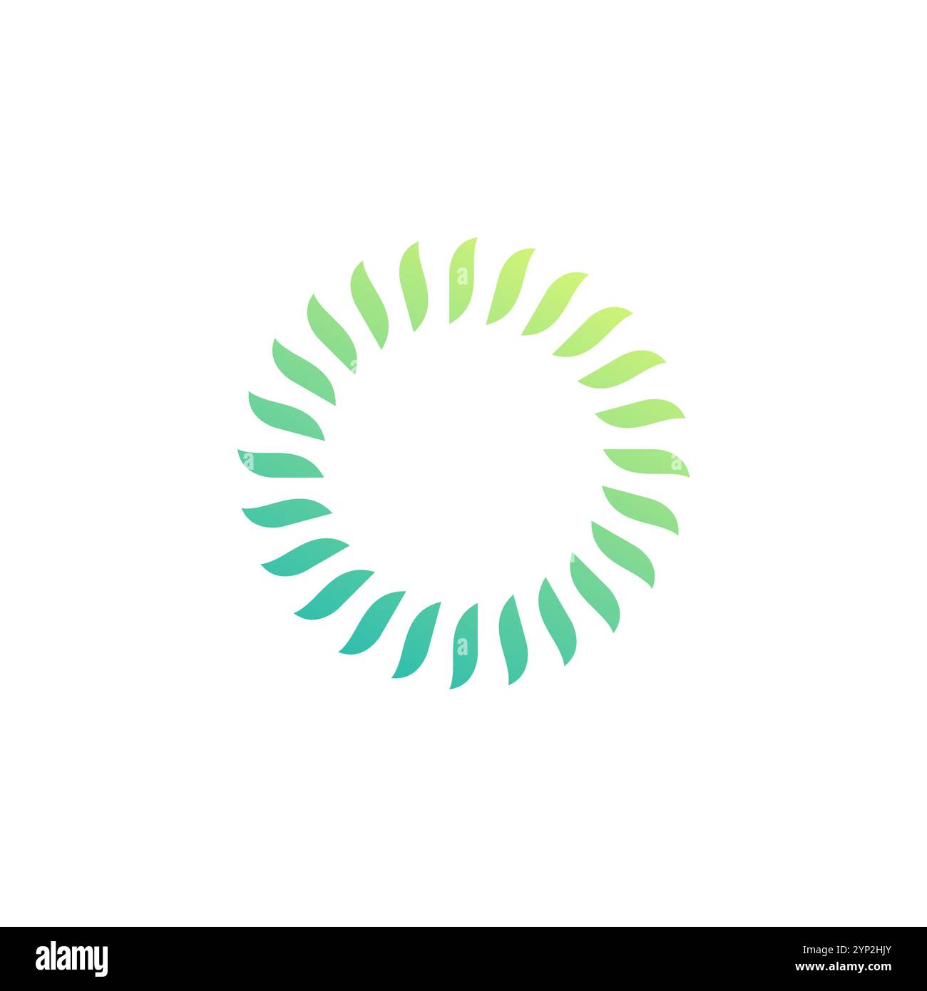 Abstract Leaf Circle Logo Design. Organic Icon Design Stock Vector